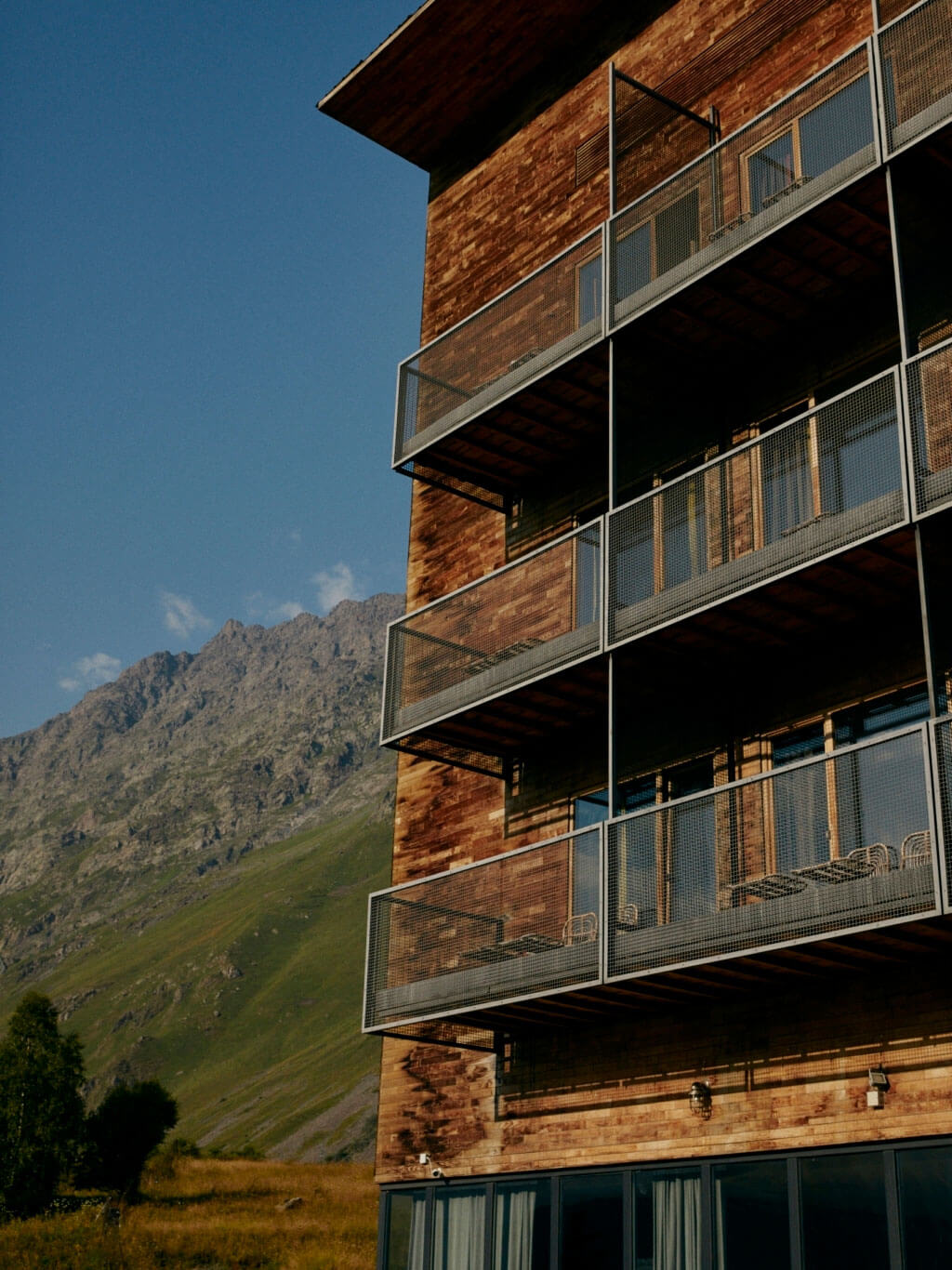 executive room with mountain view
