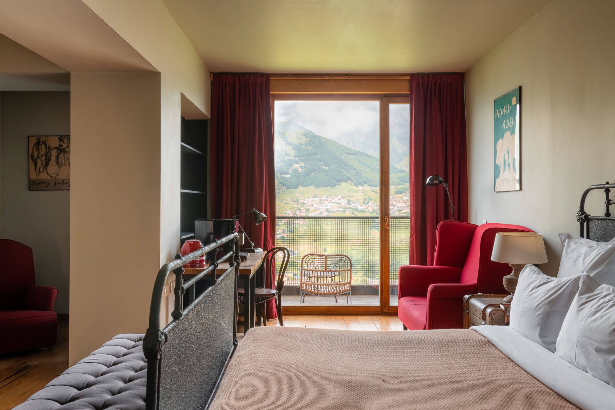 executive room with mountain view